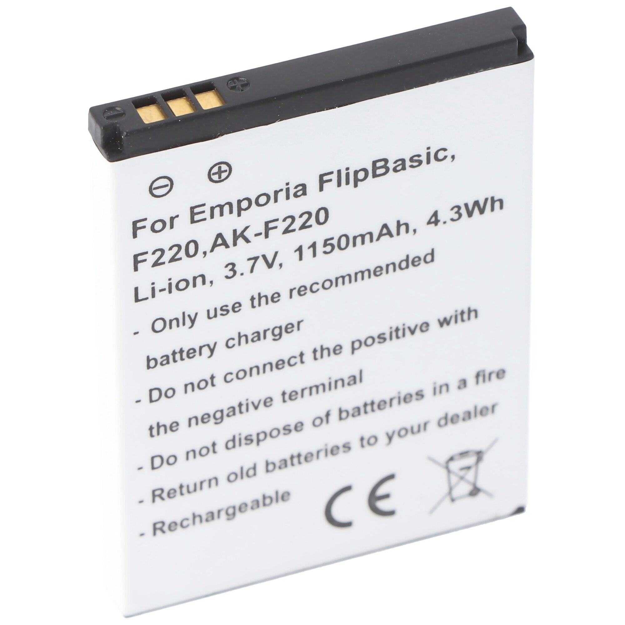 AK-F220 battery for Emporia F210, F220, Flip basic, Emporia FLIPbasic