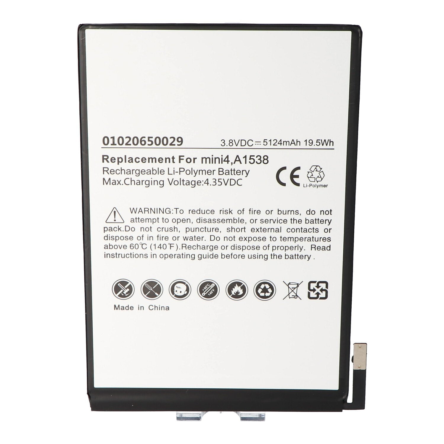 Battery suitable for Apple iPad mini 4 battery A1538, A1550, 020-00297
