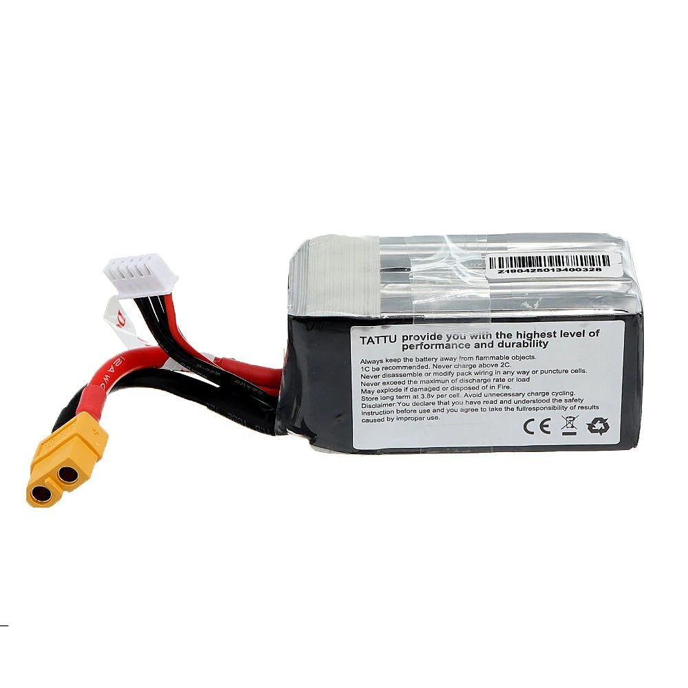 Li-polymer battery - 1550mAh (14.8V) Burst 200C 4S XT60 connector for model making, drones, multicop