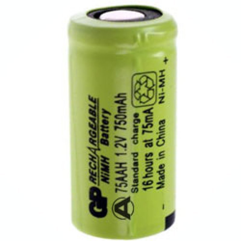 GP battery GP75AAH 2 / 3AA NiMH battery without soldering tag