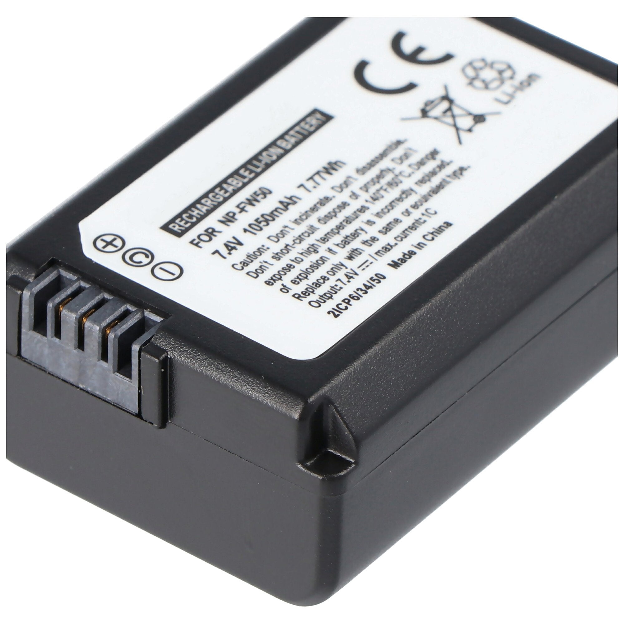 AccuCell-batterij geschikt voor Sony NP-FW50-batterij NEX-3, NEX-5, Alpha 55