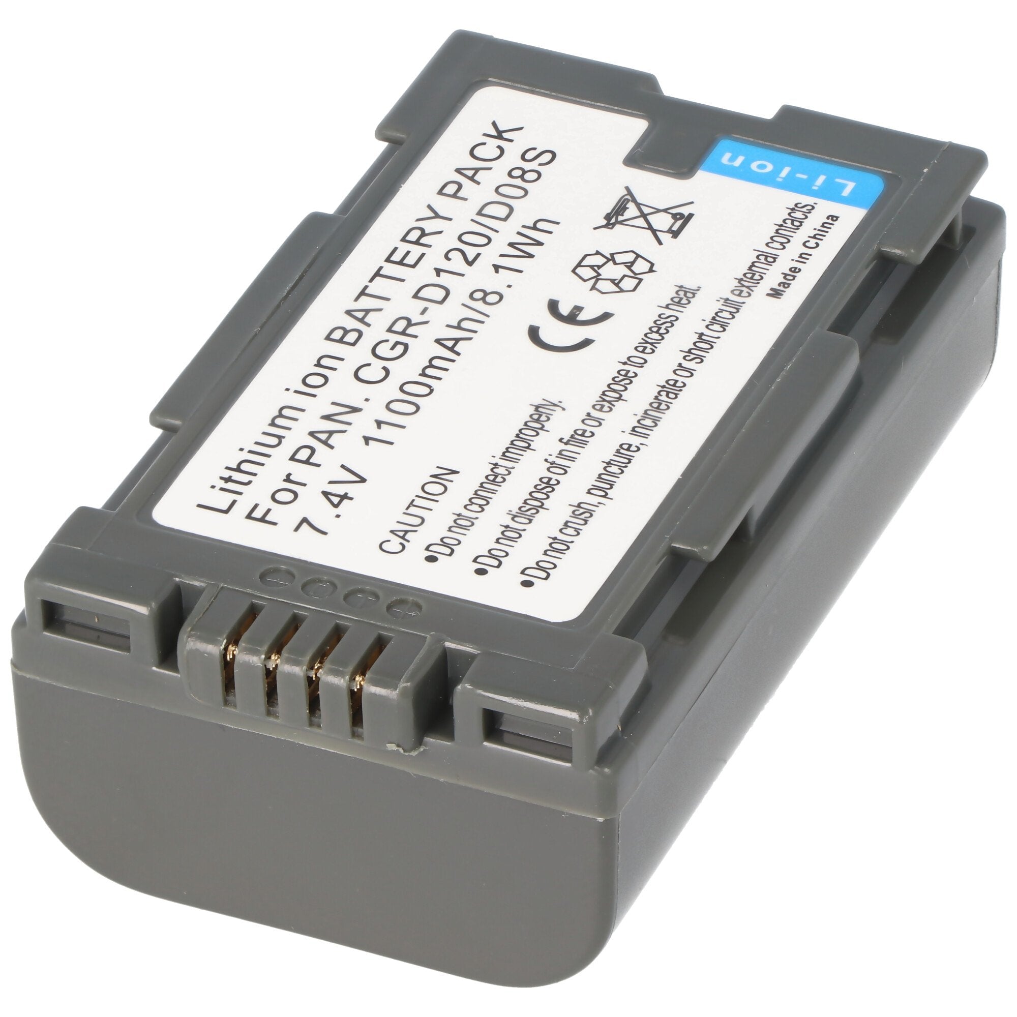 AccuCell battery suitable for Panasonic CGR-D120, CGR-D08, CGP-D14