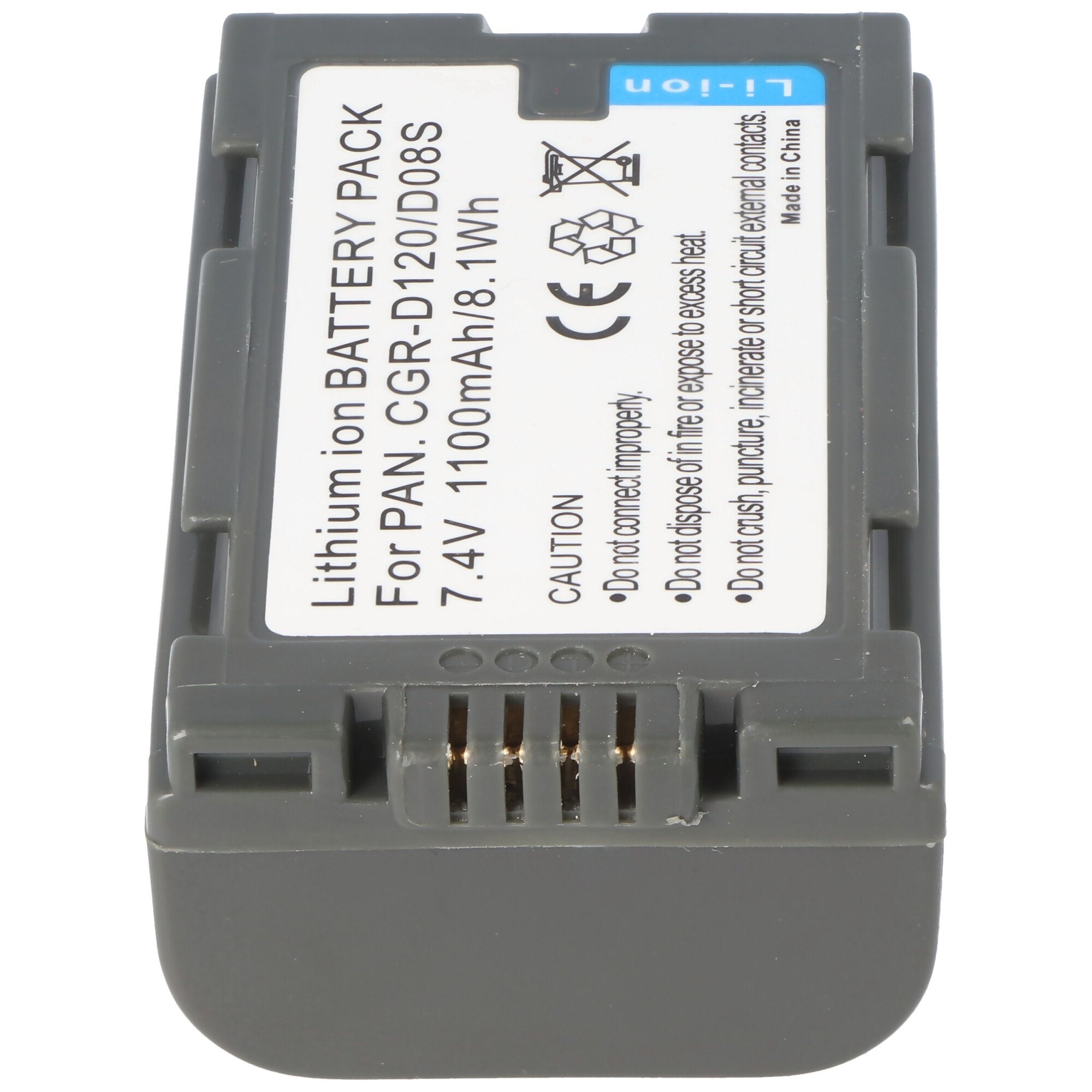 AccuCell battery suitable for Panasonic CGR-D120, CGR-D08, CGP-D14