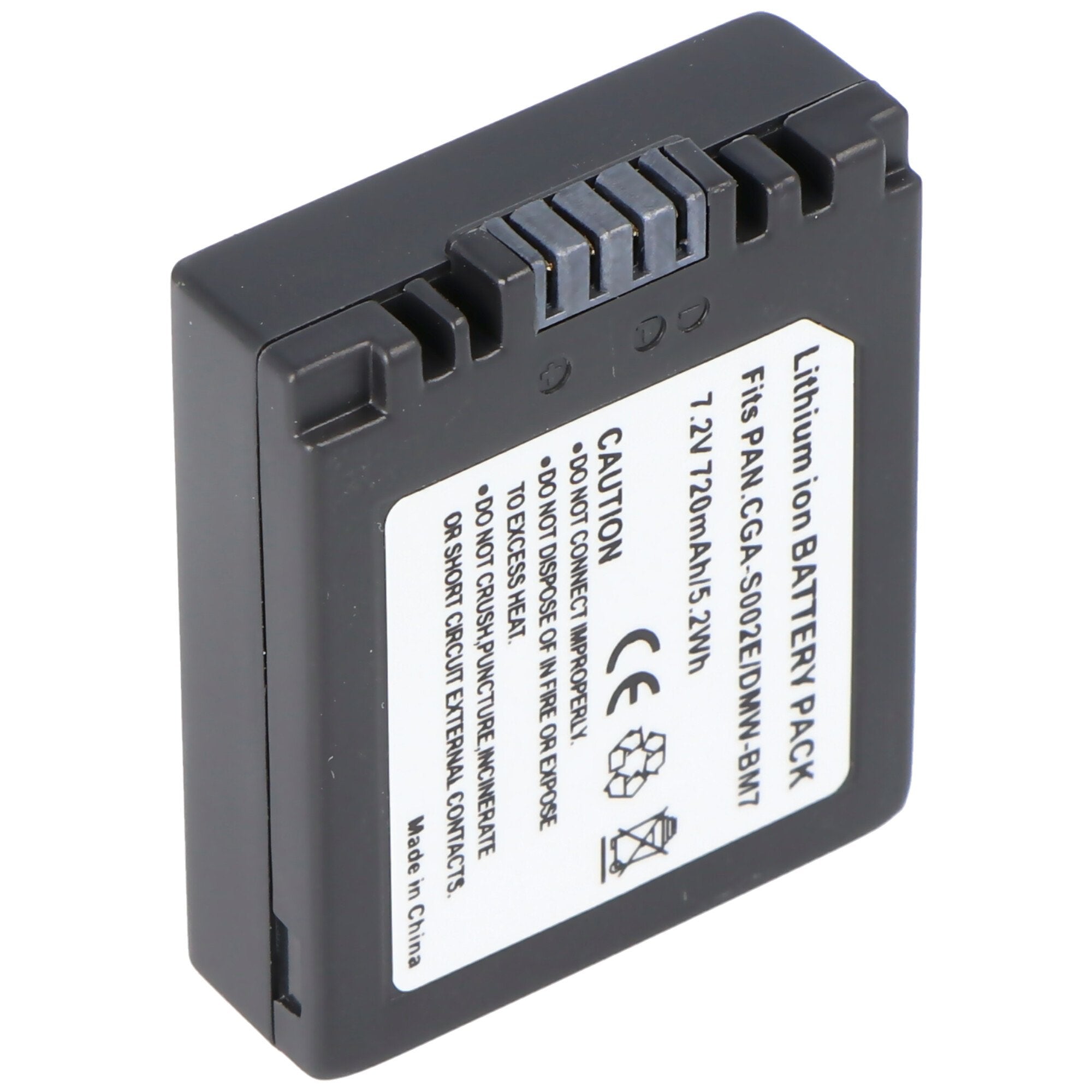 AccuCell battery suitable for Panasonic CGA-S002, CGR-S002, DMW-BM7