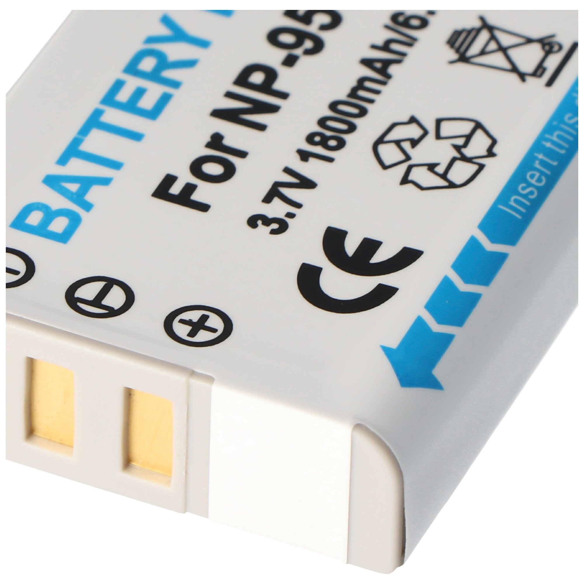 Replica battery suitable for the Fuji NP-95 battery, FinePix F30, X100T