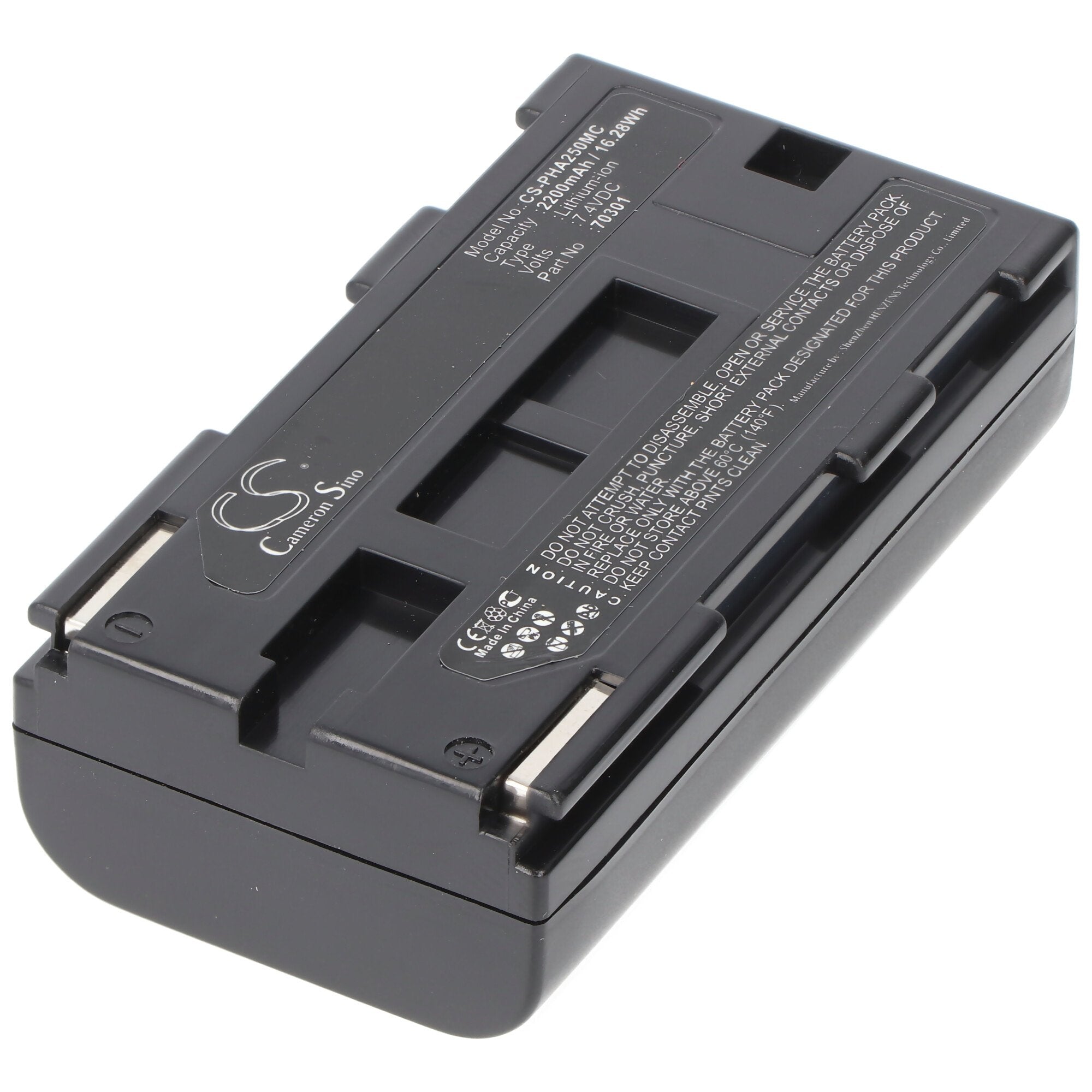 AccuCell Li-Ion replica battery for Phase One P25, such as 70301, 7.4V, typ. 2200mAh