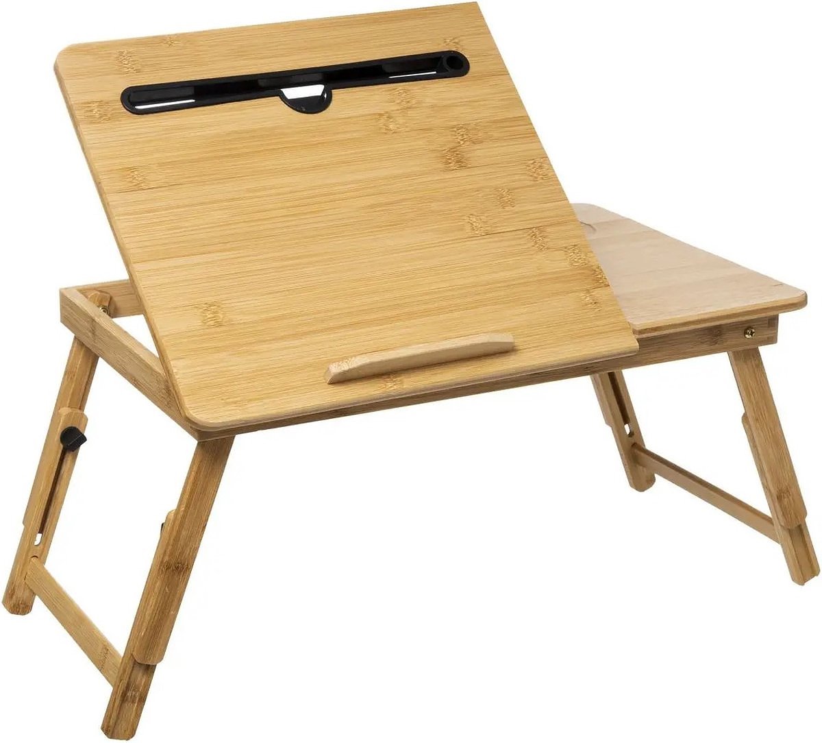 Bamboe smart tray / tafeltje 54 x 34 cm 2 IN 1 Bedtafel/ Laptopstandaard - Nieuw Model - Cadeautip -