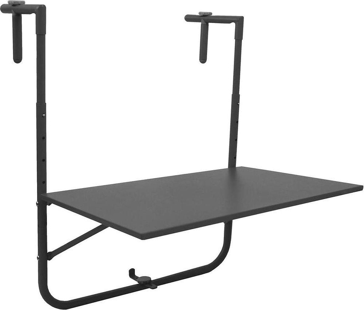 Balkontafel mat donker grijs 43 x 60 cm