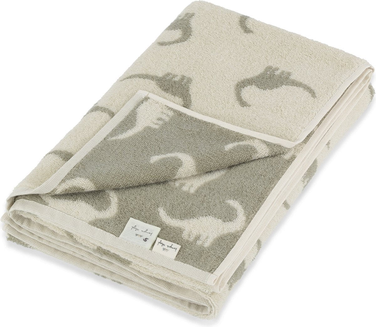 Konges Slojd Strandhanddoek Dino - Dubbelzijdig gebruik - Terry Junior beach towel Dino - 145 x 75 c