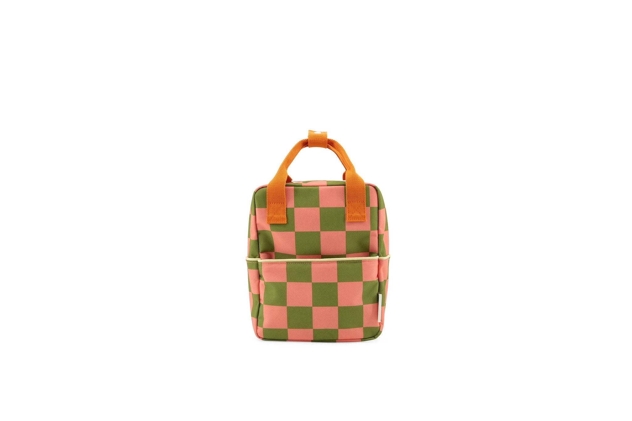 Sticky Lemon Backpack/Boekentas Small Farmhouse - Checkerboard | Sprout Green | Flower Pink