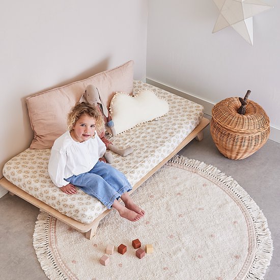 Tapis Petit Rond Vloerkleed Emma Dots Pink