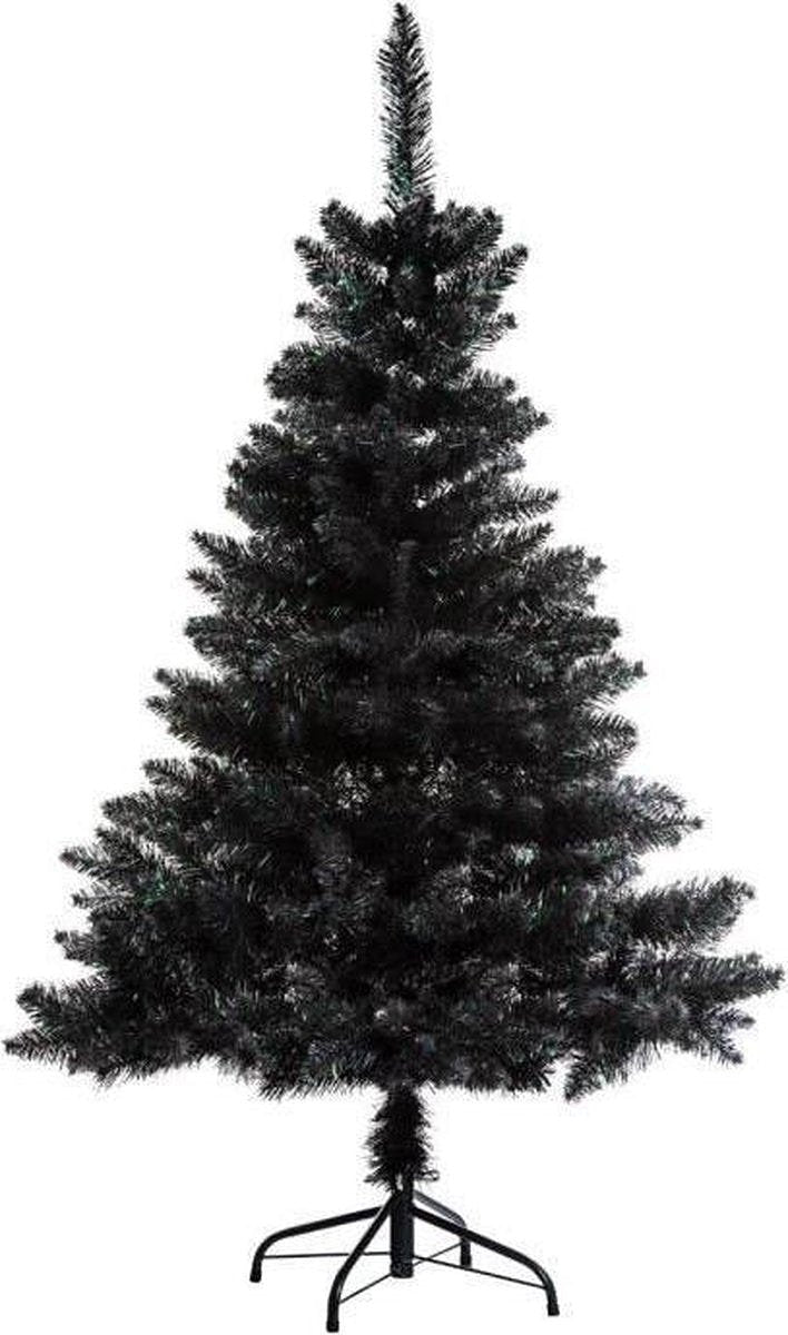Zwarte kunstkerstboom Premium kwaliteit - H 150 cm - Blooming collectie - Kerstboom