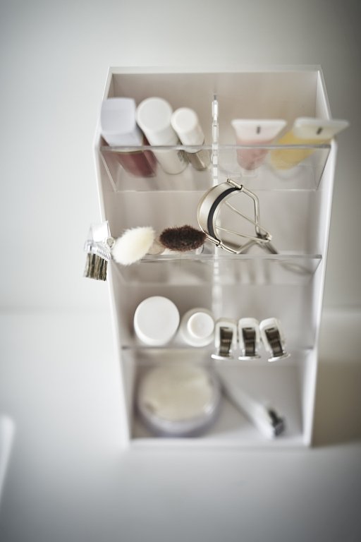 Yamazaki Make-up storage case - Tower - White
