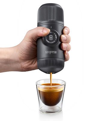 Wacaco Nanopresso Black - portable espresso machine incl. softcase - espresso to go