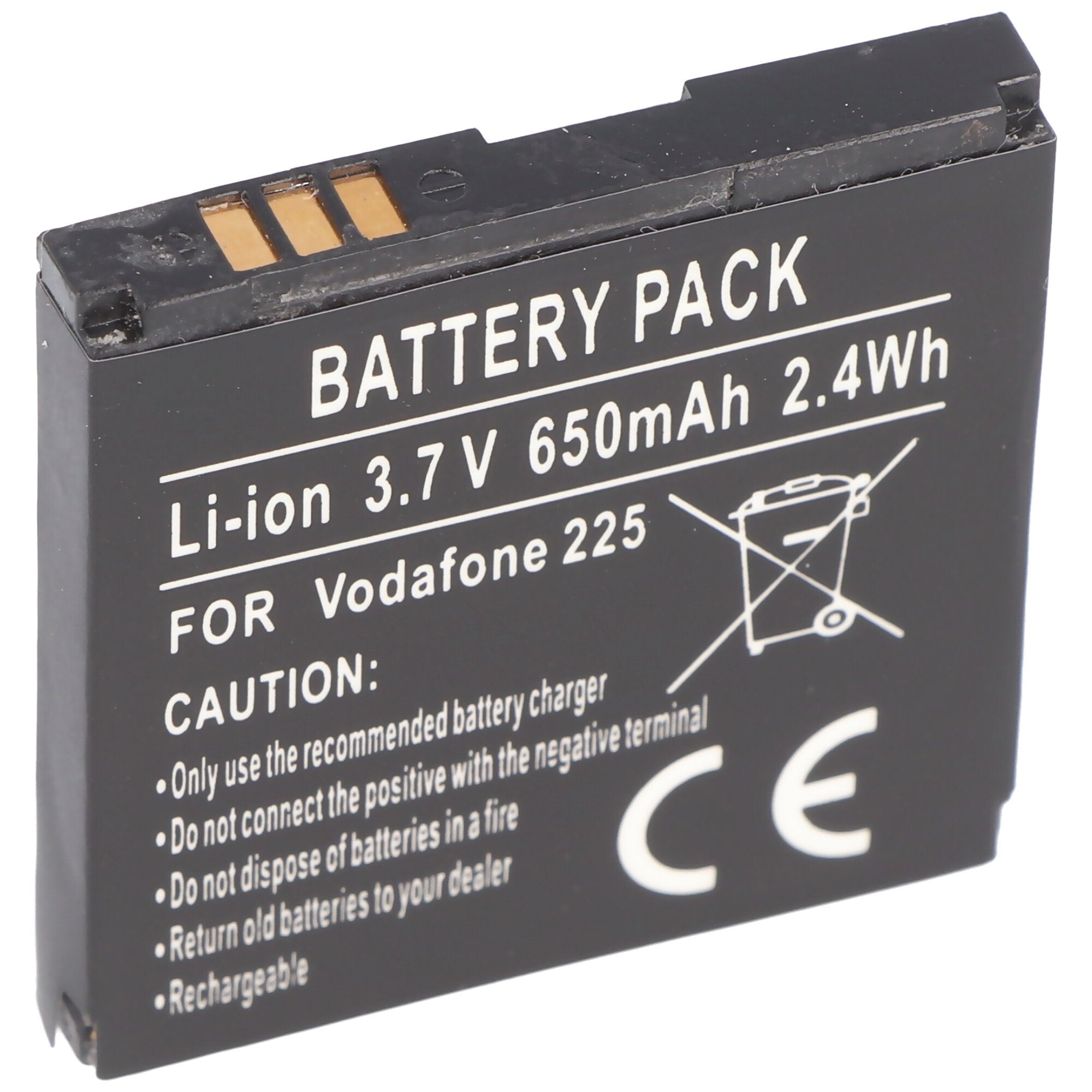 Battery suitable for Handy Vodafone 125, 225, 246, Li3706T42P3h38385
