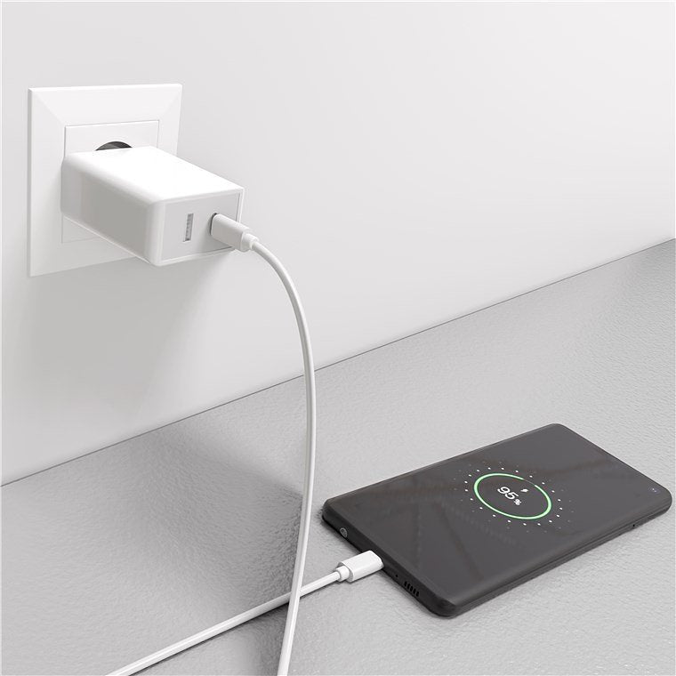 Goobay USB-C™ PD (Power Delivery) fast charger (25W) white - suitable for devices with USB-C™ (Power
