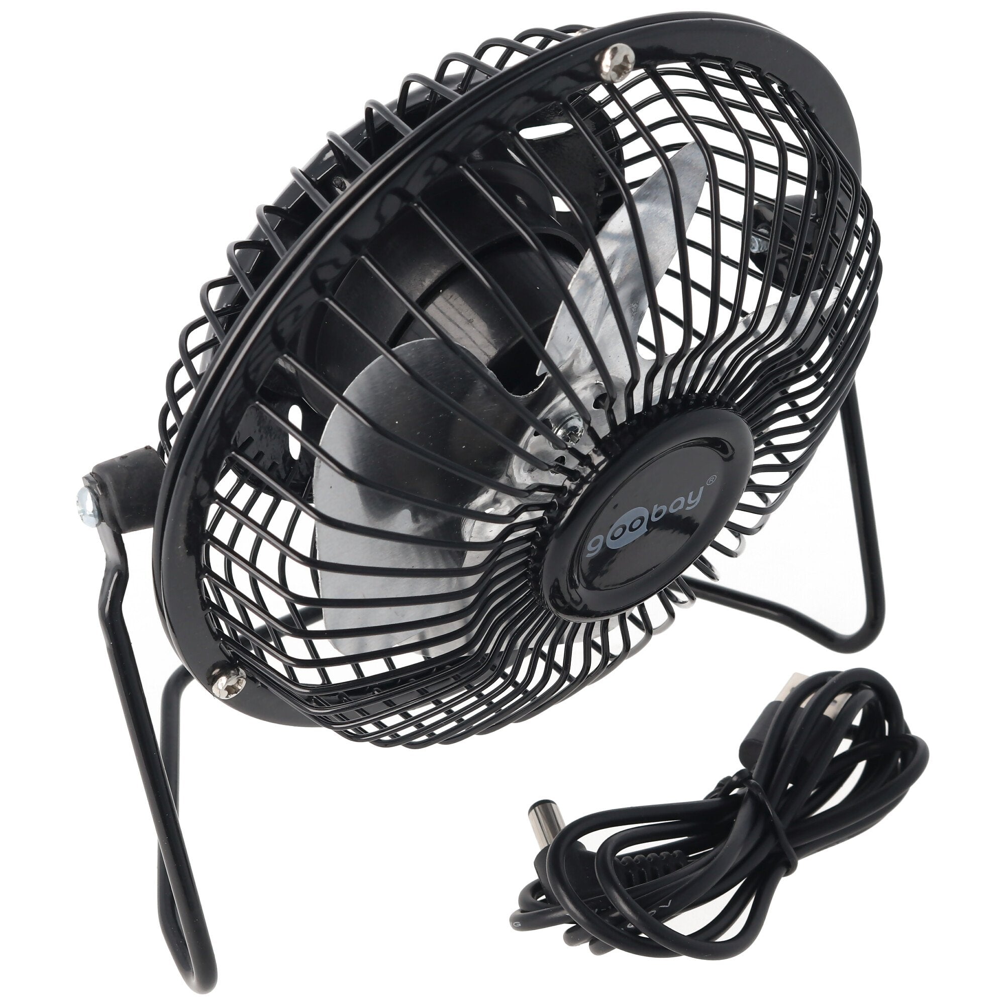 USB fan 4 inch for the desk with ON / OFF switch, black
