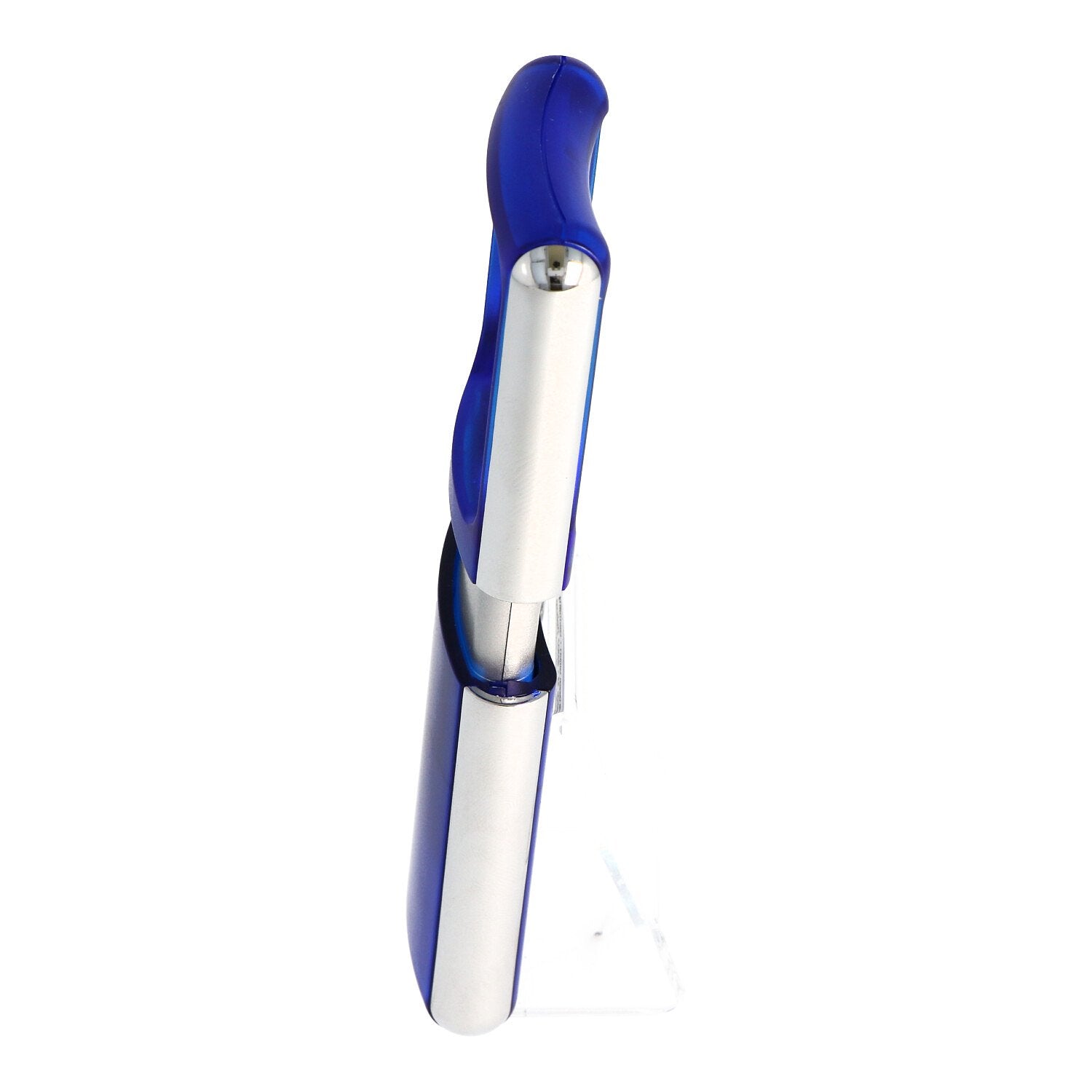 Magnifying glass with LED lighting and 3x magnification, color blue, in blister packaging