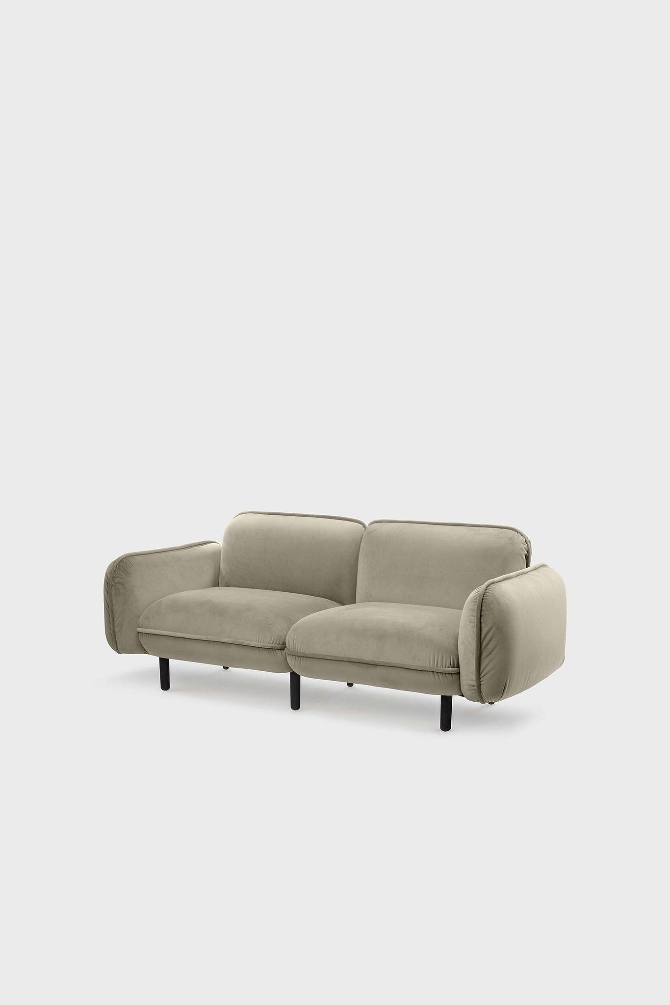 EMKO Bean Sofa 2-Seater / Beige / Velour fabric