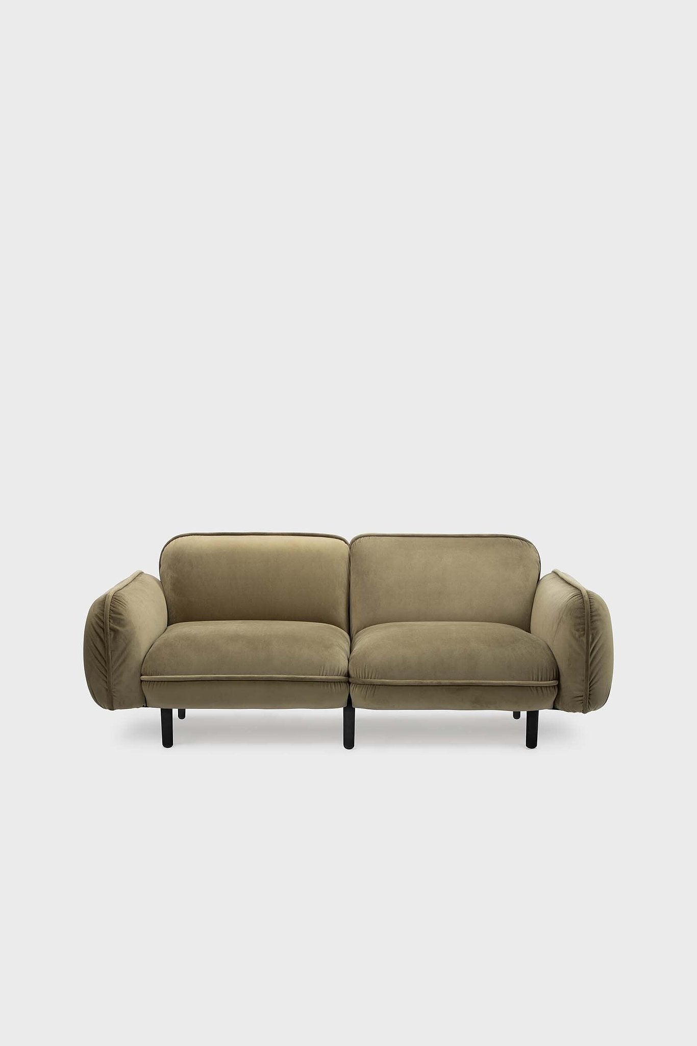 EMKO Bean Sofa 3-Seater / Green / Velour fabric