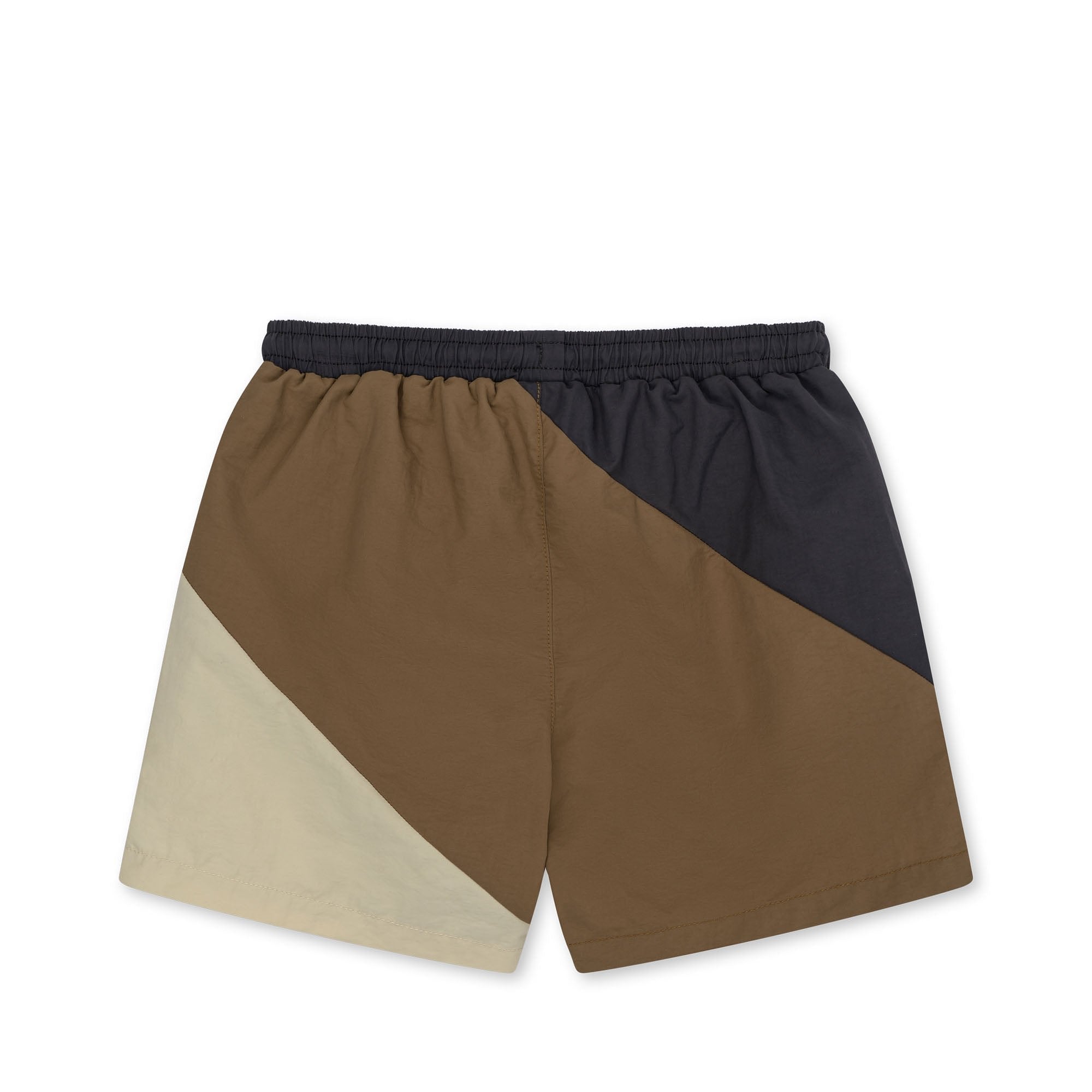 Konges Sløjd Ebbe zwemshort kind - Shitake color block 3Y