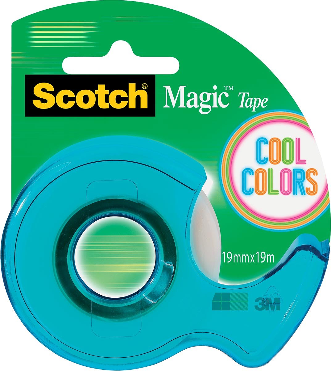 Scotch Plakbandafroller Cool Colors Maxi 12 stuks