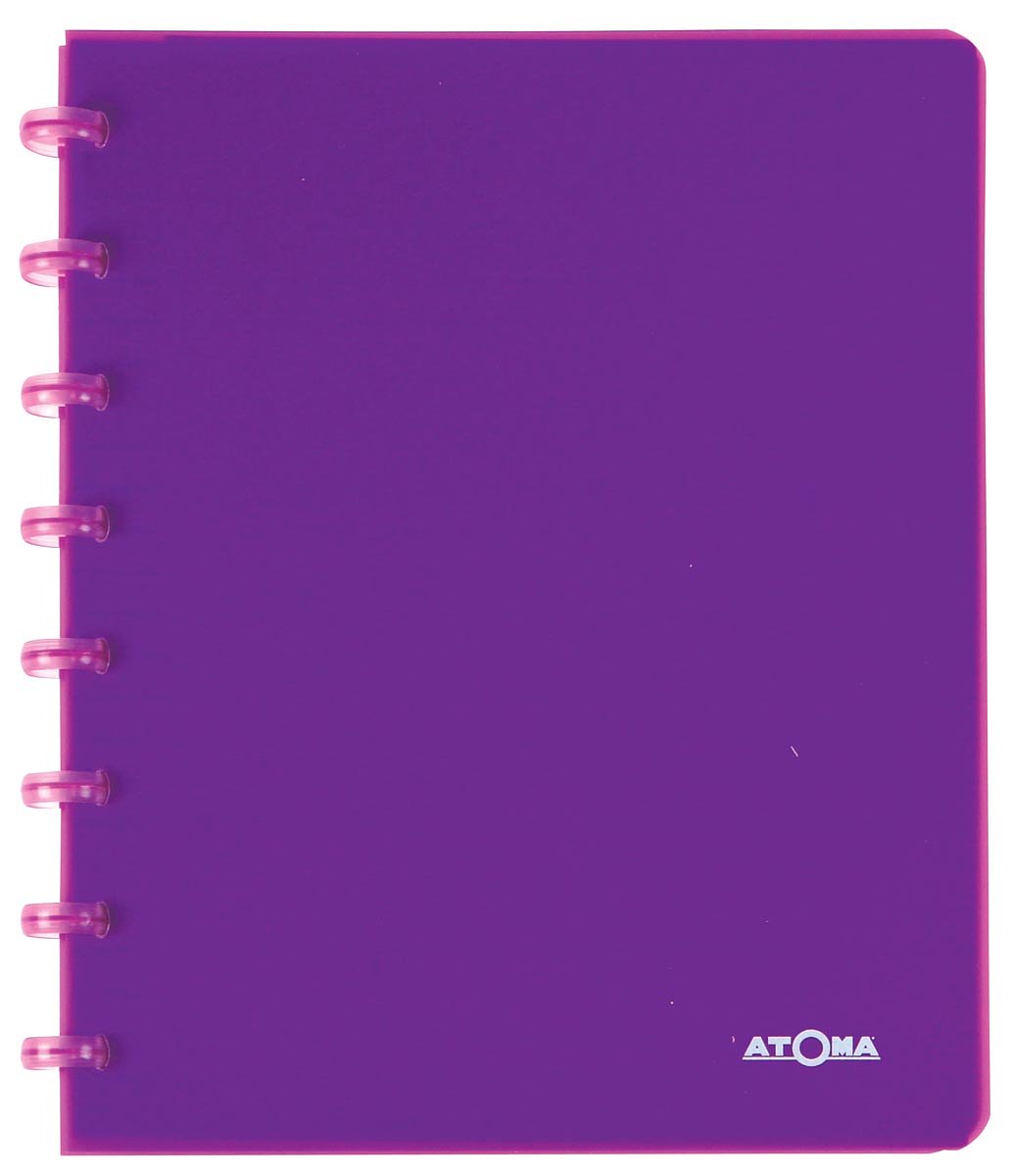 Atoma Trendy schrift, ft A5, 144 bladzijden, PP, gelijnd, geassorteerde kleuren 10 stuks