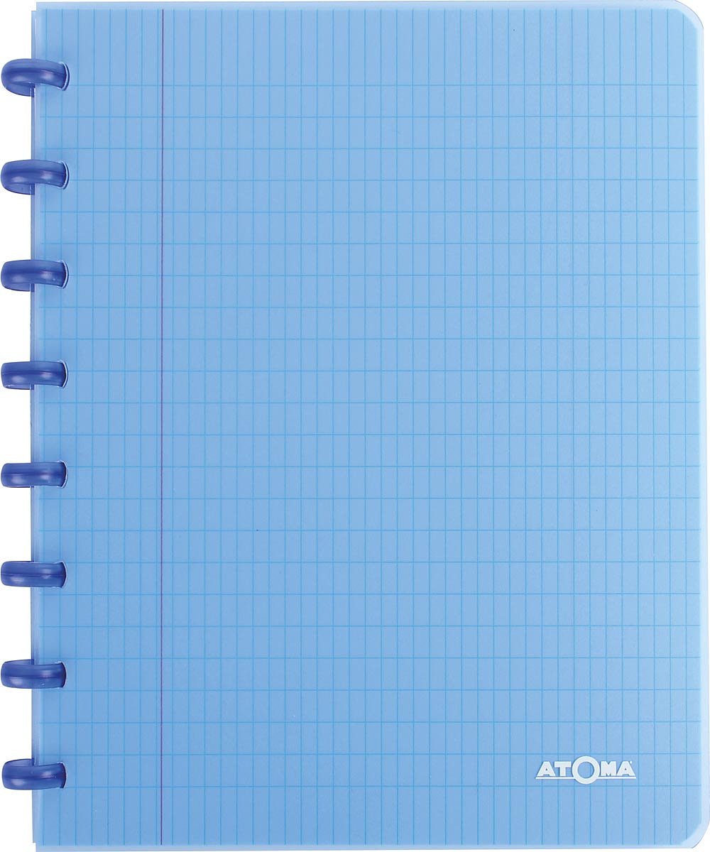 Atoma Trendy schrift, ft A5, 144 bladzijden, PP, commercieel geruit, geassorteerde kleuren 10 stuks