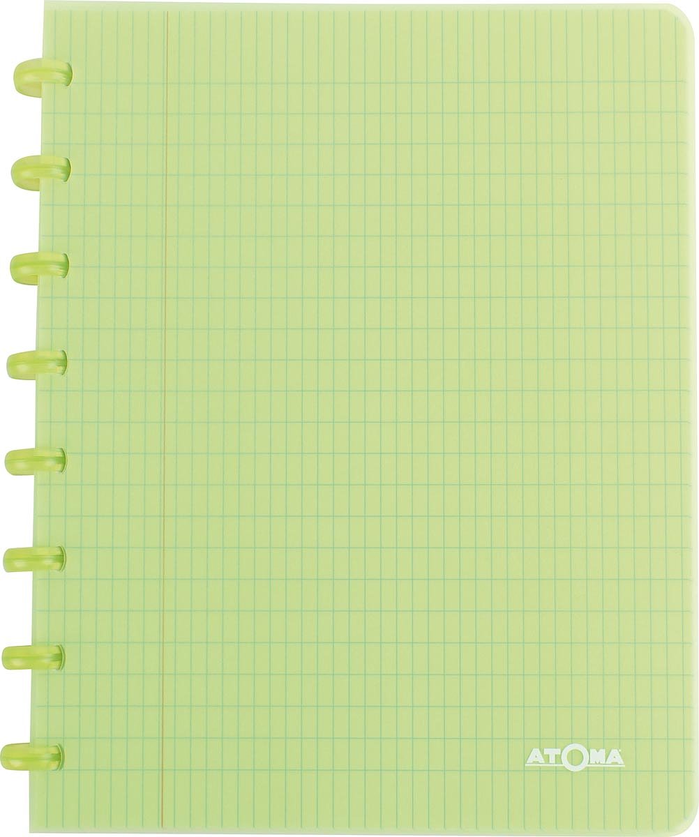 Atoma Trendy schrift, ft A5, 144 bladzijden, PP, commercieel geruit, geassorteerde kleuren 10 stuks