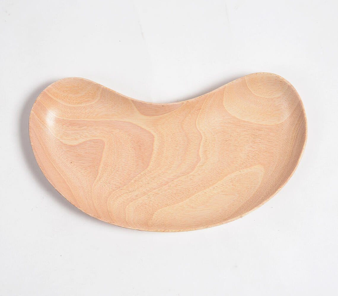 Classic Neem Wood Bean-Shaped Serving Tray