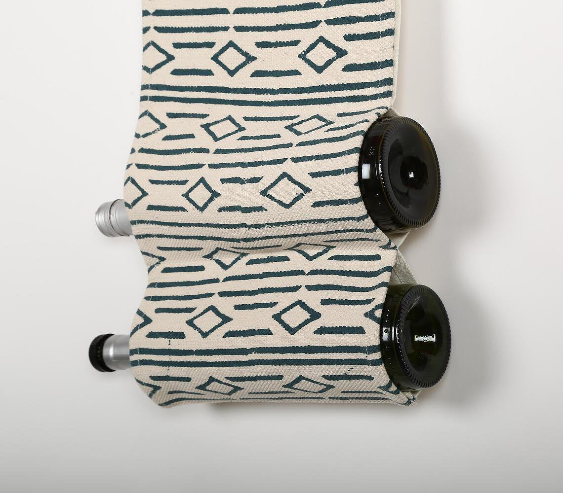 Iconic Block Printed Wine Rack