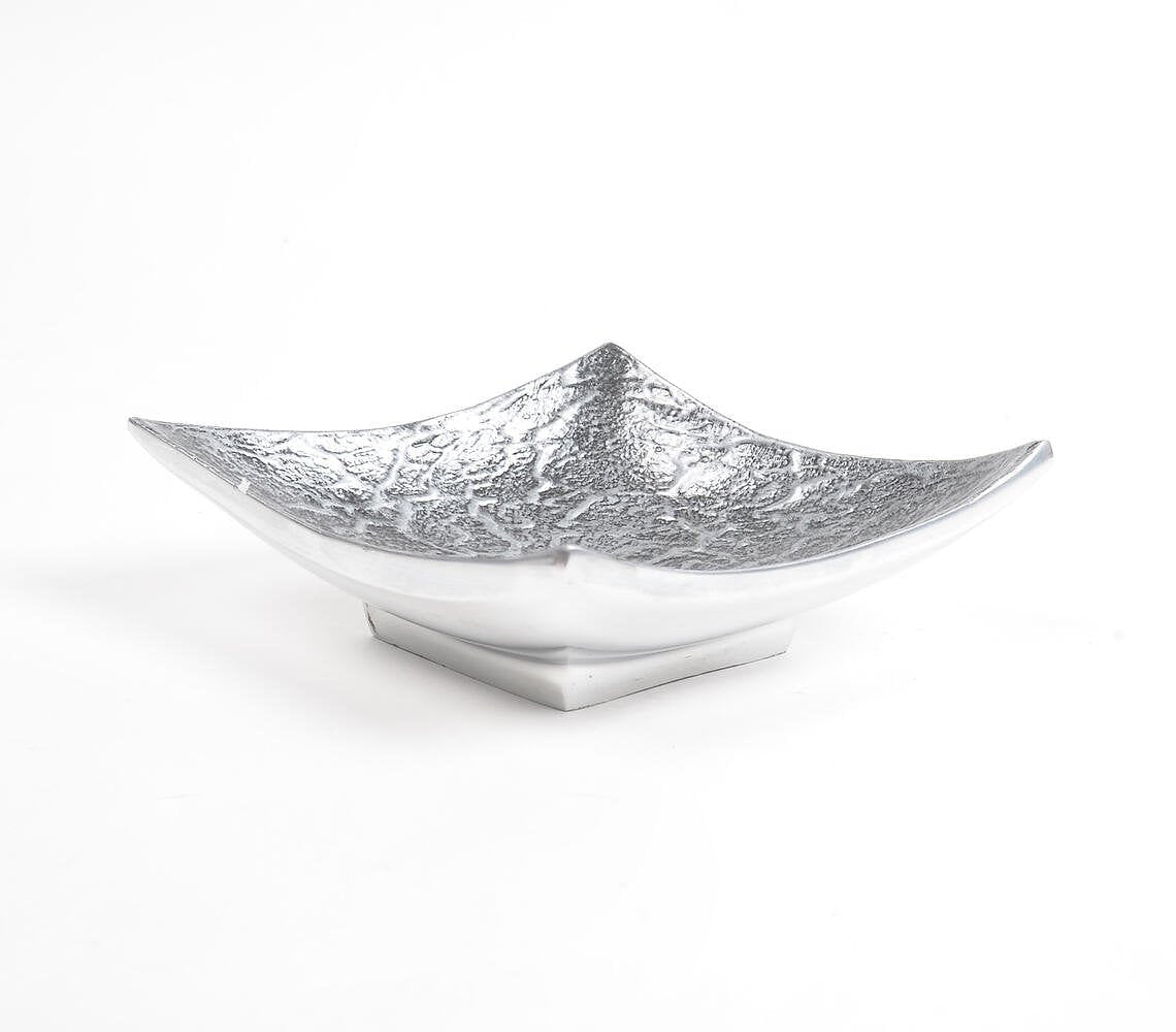 Statement Textured Grey Aluminium Serving Platter