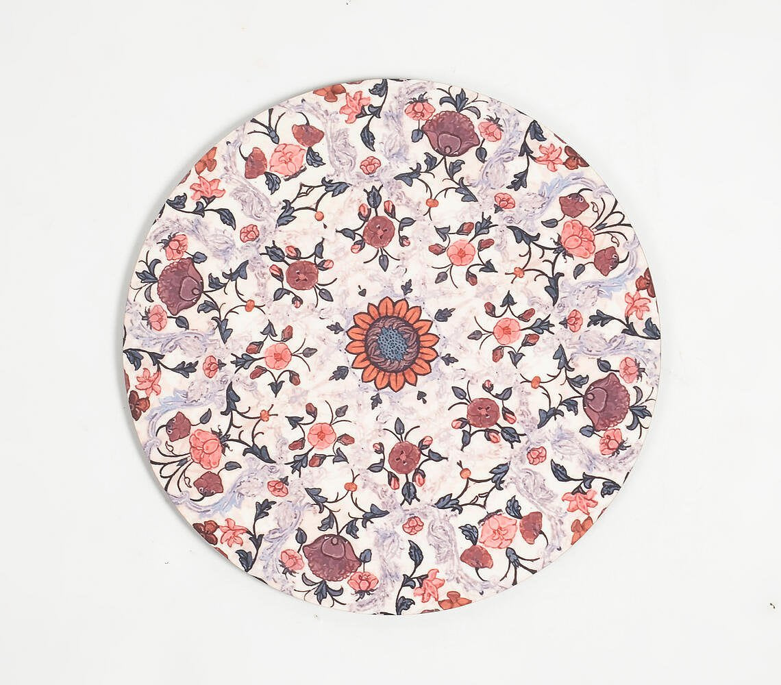 Vintage Floral Laminated MDF & Cork Trivet