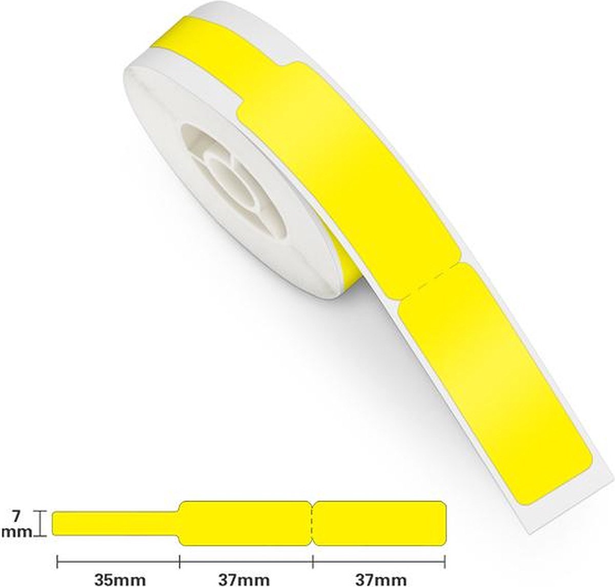 Niimbot - Labels/Etiketten - D110/D11/H1S/D101 - 12,5x74mm+35mm - Geel