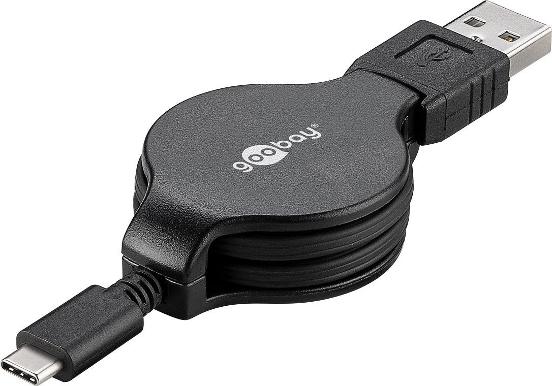 Goobay USB-C™ charging and synchronization cable, extendable - for devices with USB-C™ connection; b