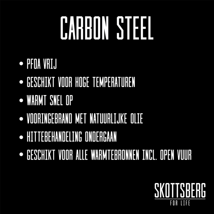 Skottsberg Wadjan Carbon Steel 34 cm Plaatstaal