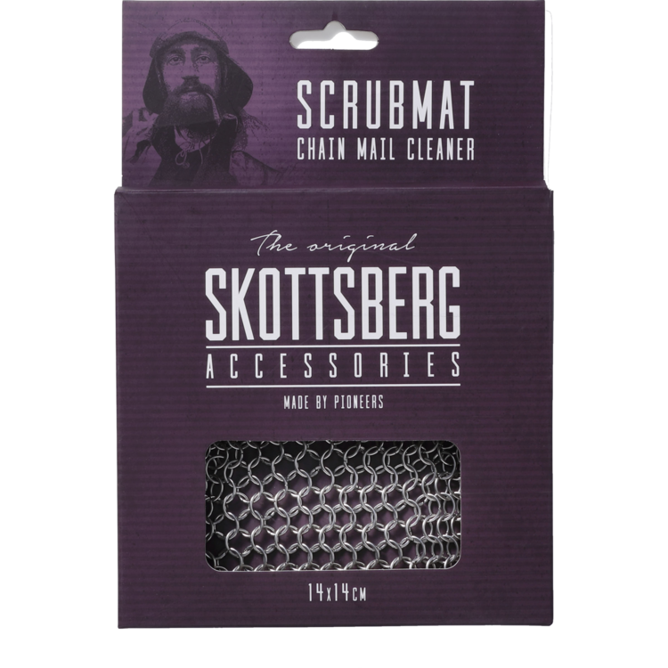 Skottsberg Scrubmatje Accessories 14 x 14 cm Roestvrijstaal