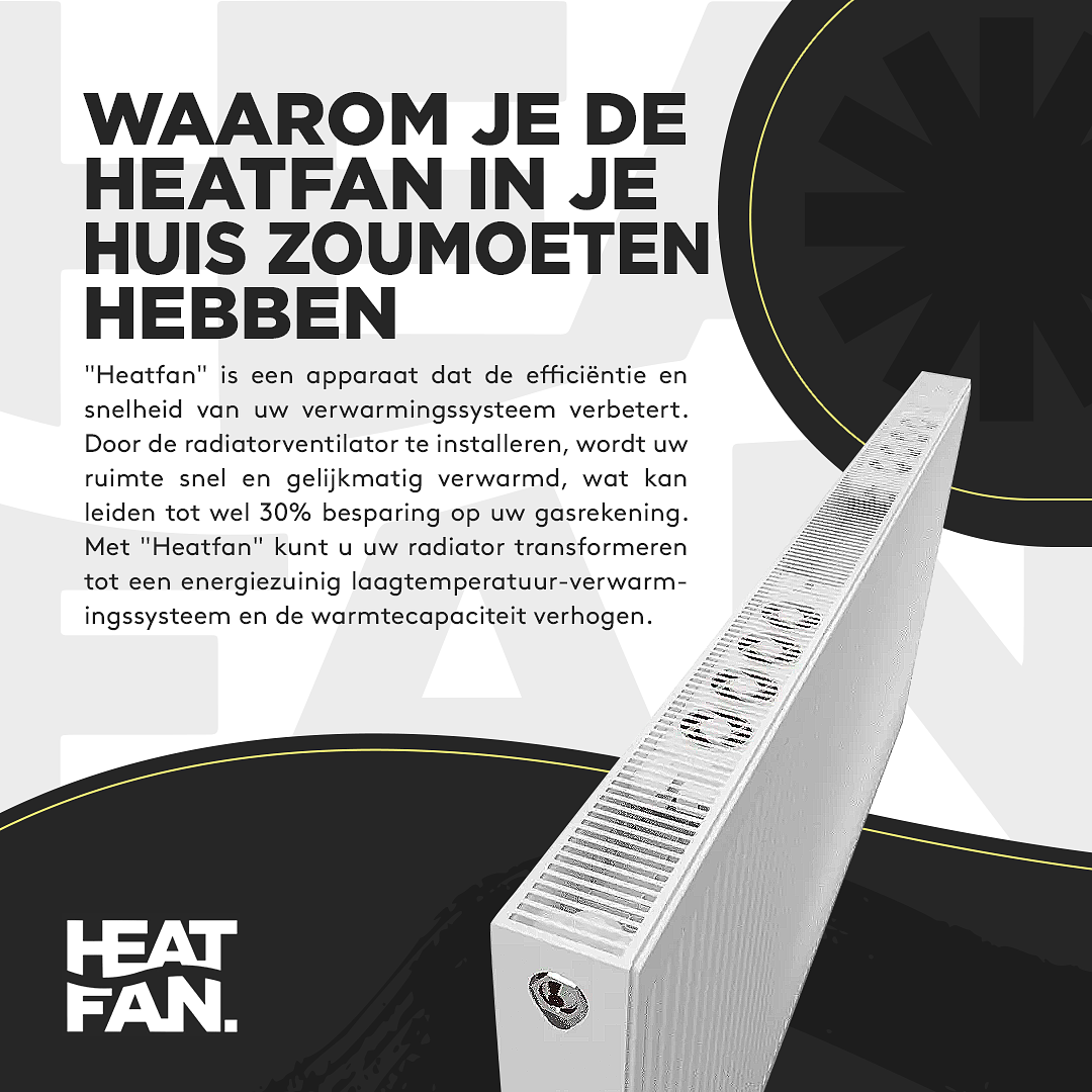 Heatfan 5 Pro - Radiator Ventilator met Smart Bediening -Wit