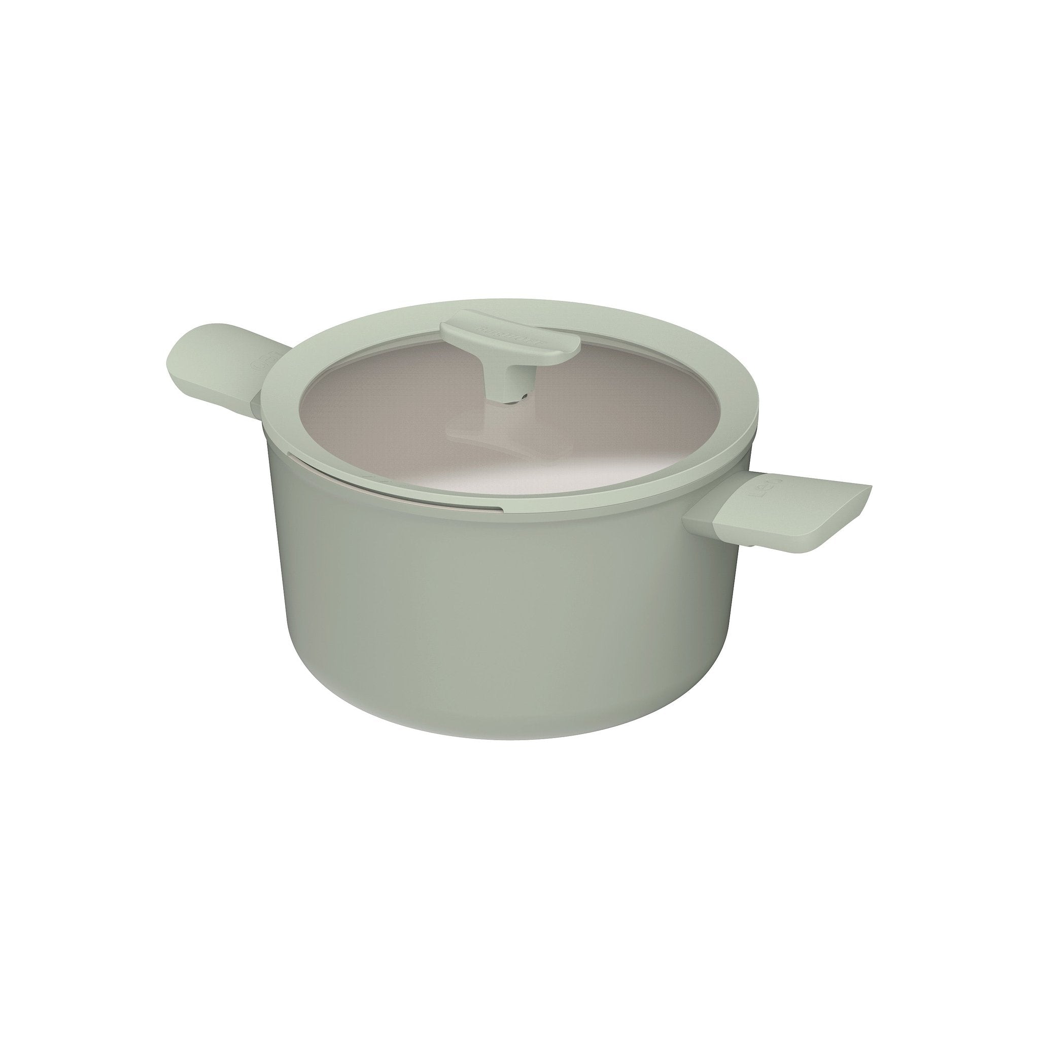 LEO RECYCLED Kookpot antikleef met deksel Balance Sage 24x14cm