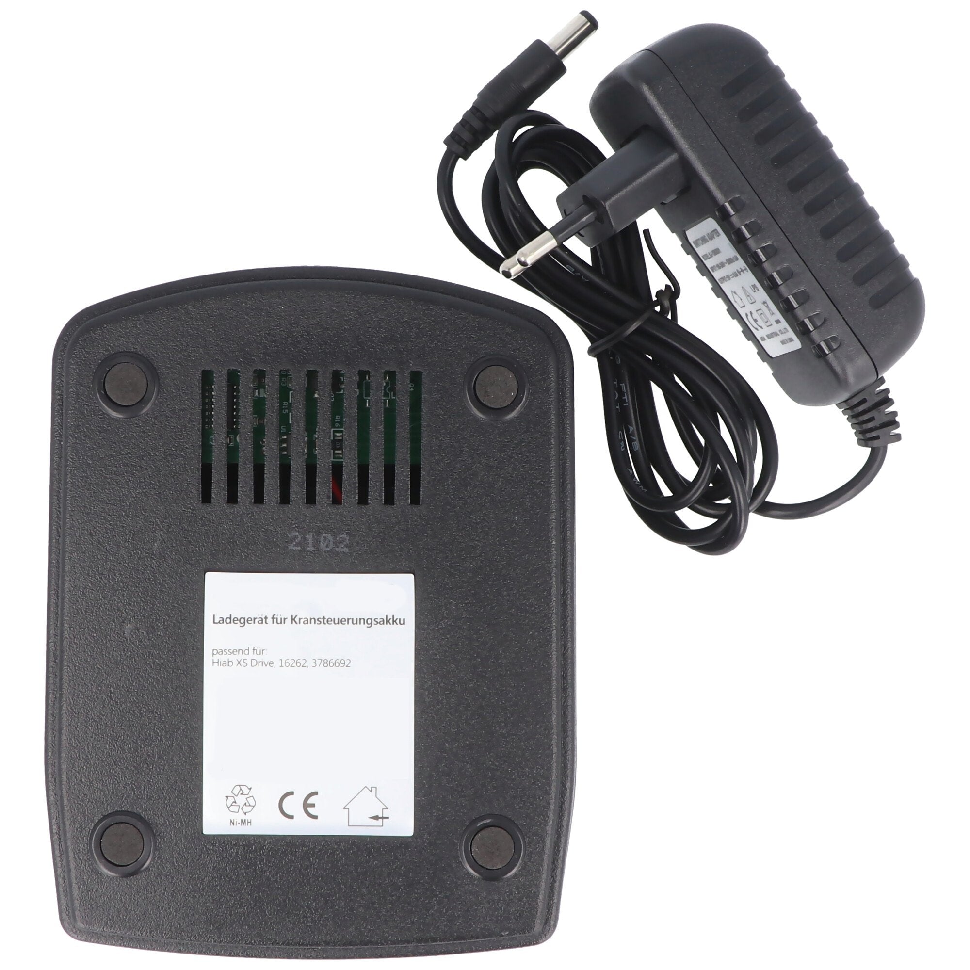 Fast charger exactly suitable for the Hiab XS Drive battery type 16262, 3786692