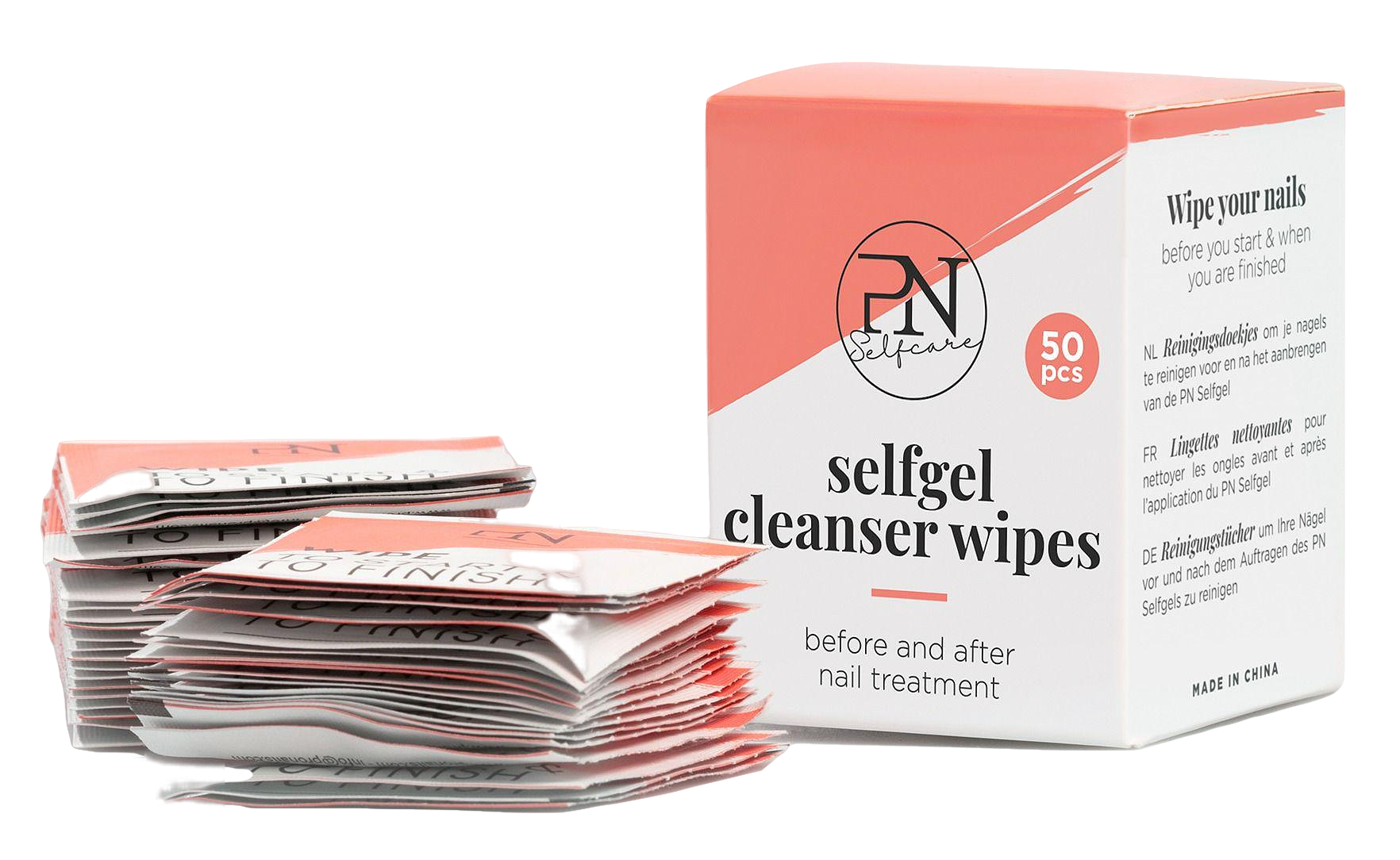 PN SELFCARE - Nageldoekjes 50 stuks - Nail Wipes