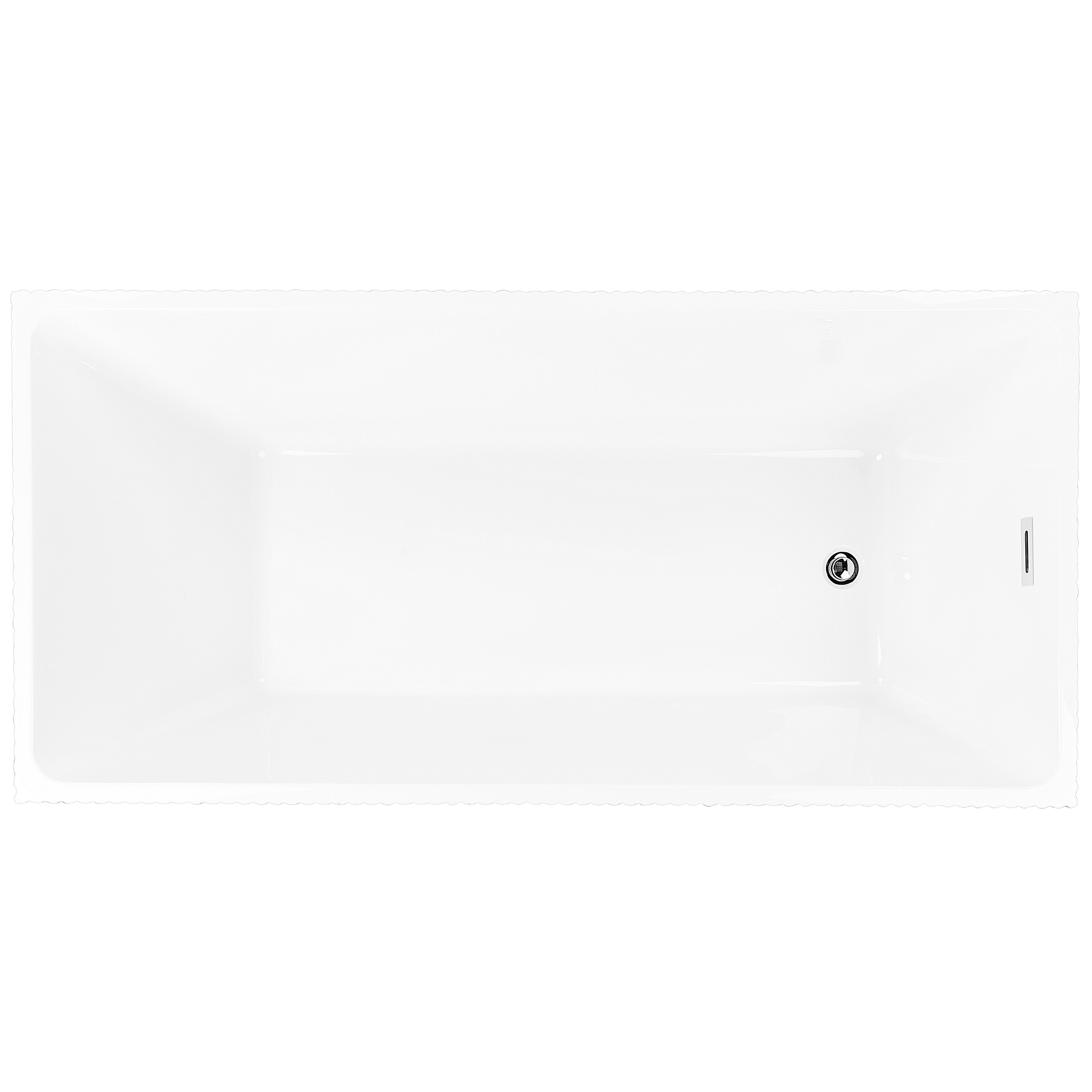 Beliani GOCTA - Vrijstaande badkuip - Wit - 170 x 80 cm - Acryl