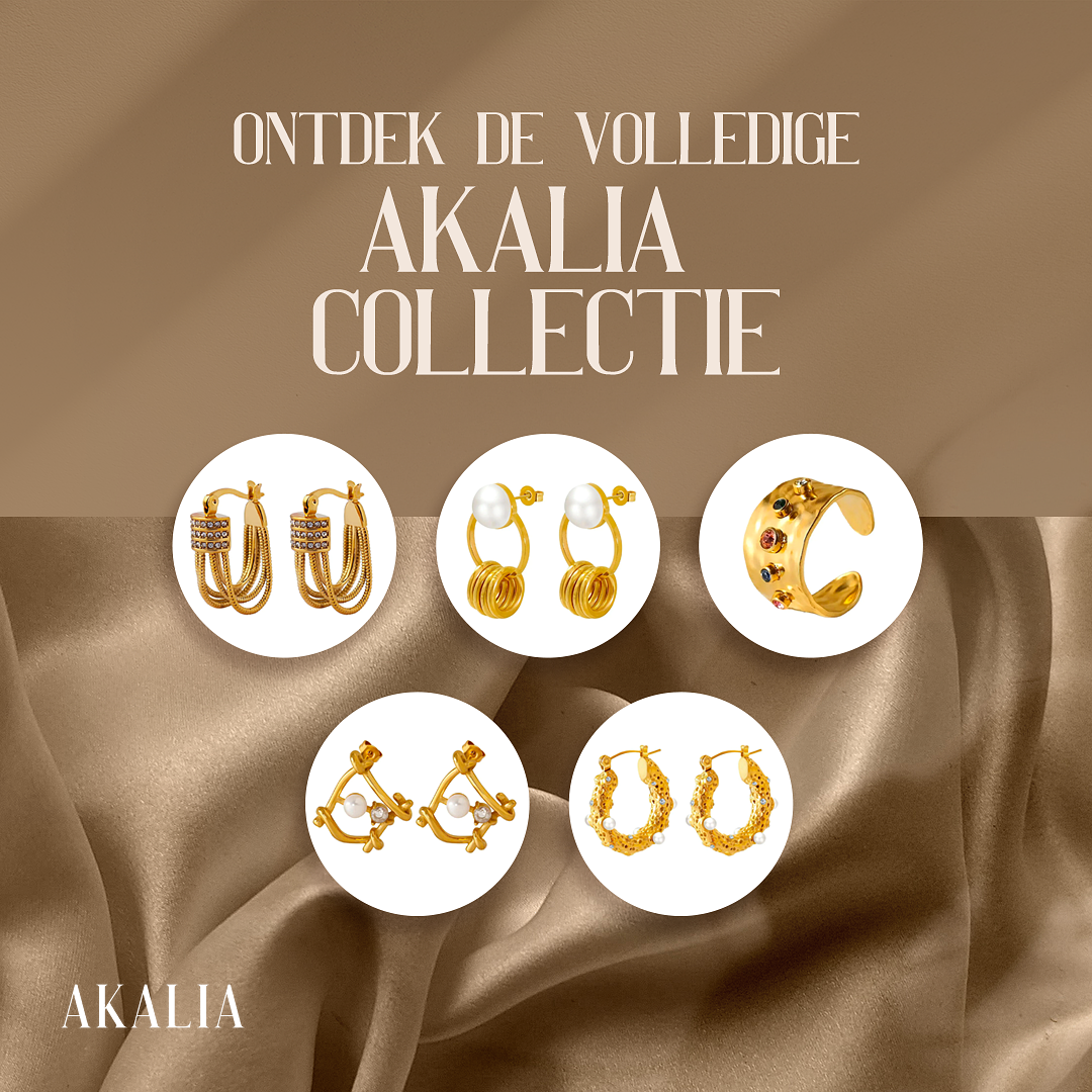 Akalia Road To Sparkles - 18 Carat Gold Plated Earrings with Zirconia - Gold Earrings for Ladies