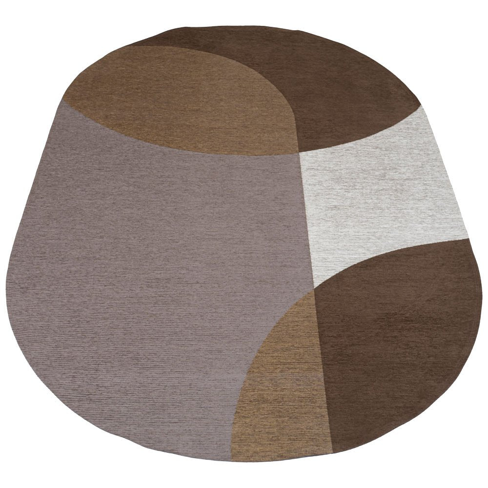 Veer Carpets Vloerkleed Eli Brown - Ovaal 160 x 230 cm