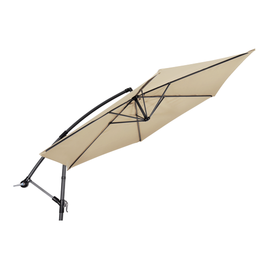 Lesli Living Gemini zweefparasol ecru 3 m