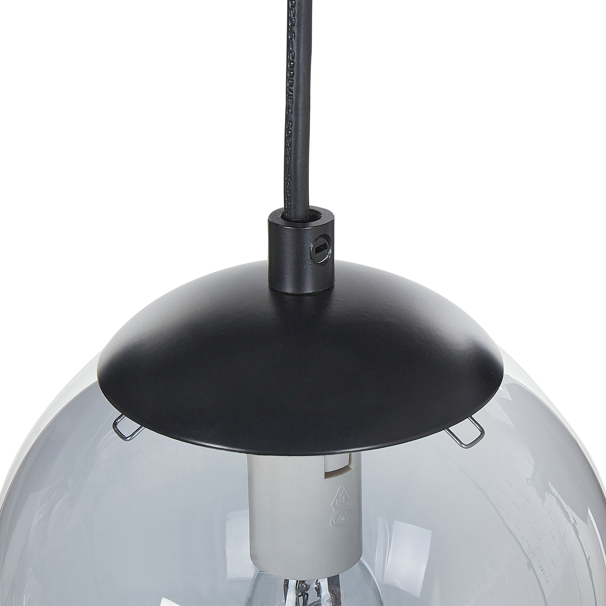 Beliani NOEL - Hanglamp - Zwart - Glas