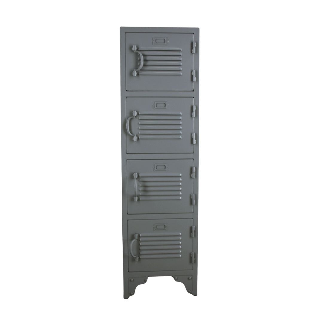 Rootsmann Lockerkast Grijs | Locker met 4 deuren