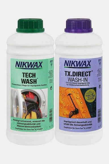 Nikwax Tech Wash & tx Direct Twin Pack 1L