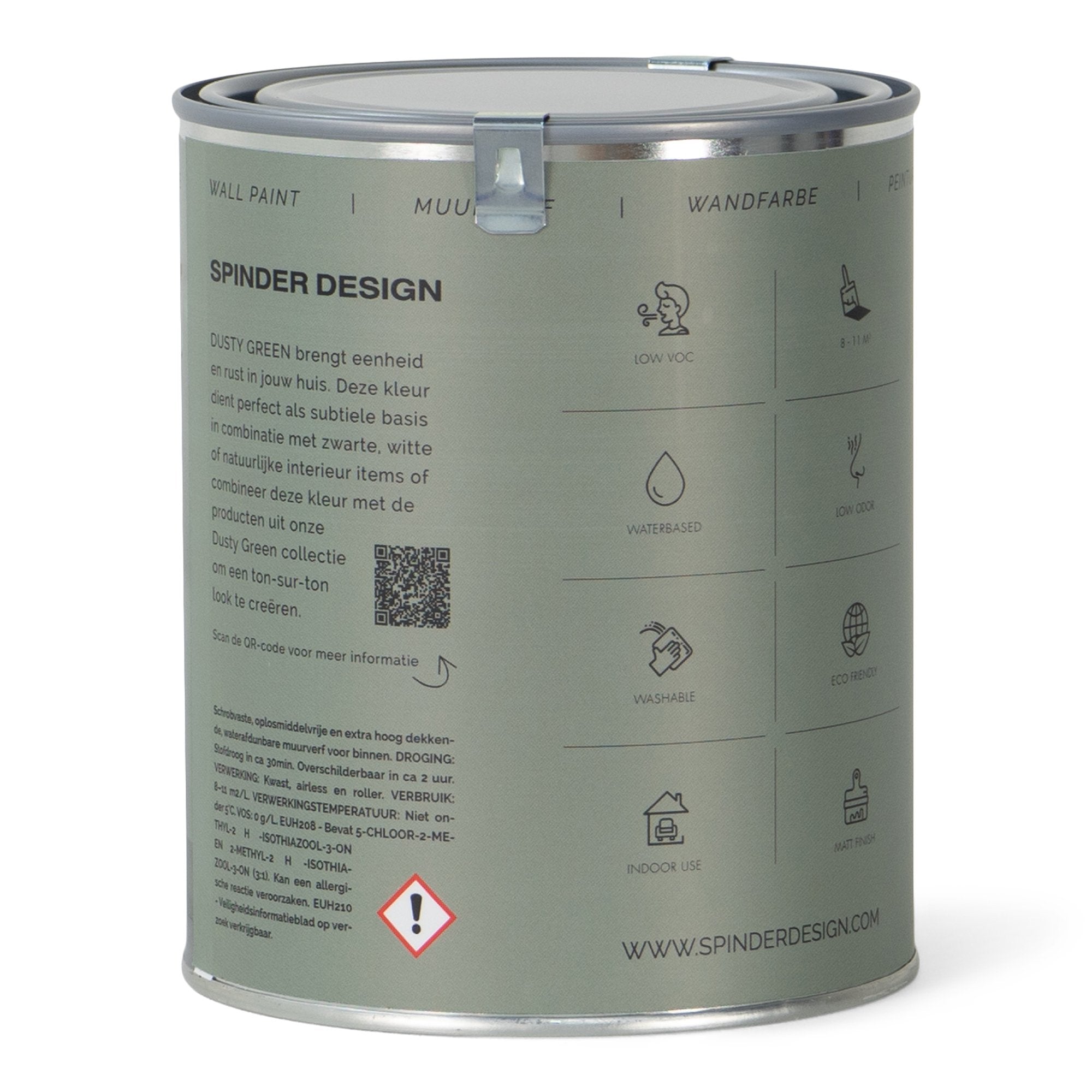 WALL PAINT 1L Muurverf - Dusty Green