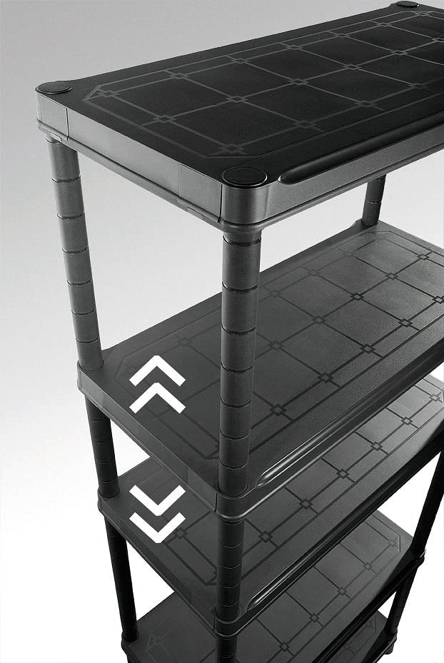 Keter Opbergrek - 5 planken - 90x40x182cm - zwart